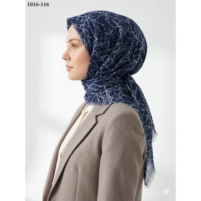 Dolce Cool Desenli Dimi Pamuk Eşarp 1016-116