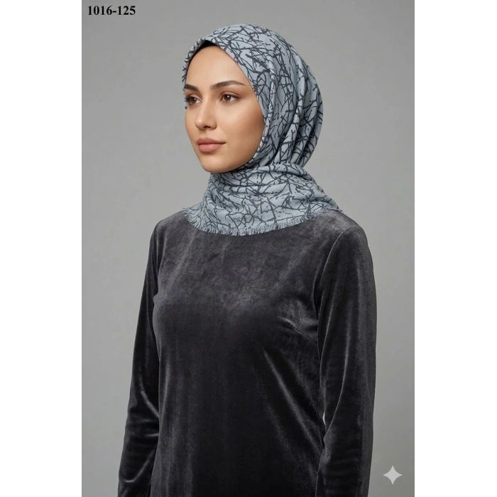 Dolce Cool Desenli Dimi Pamuk Eşarp 1016-125