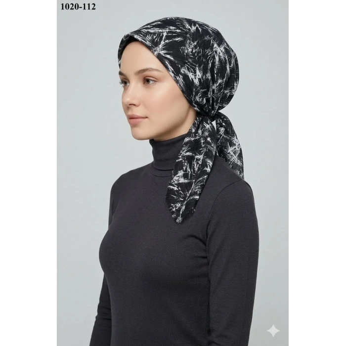 Dolce Cool Desenli Dimi Pamuk Eşarp 1020-112