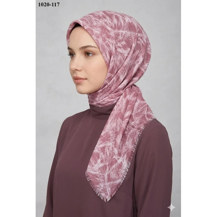 Dolce Cool Desenli Dimi Pamuk Eşarp 1020-117
