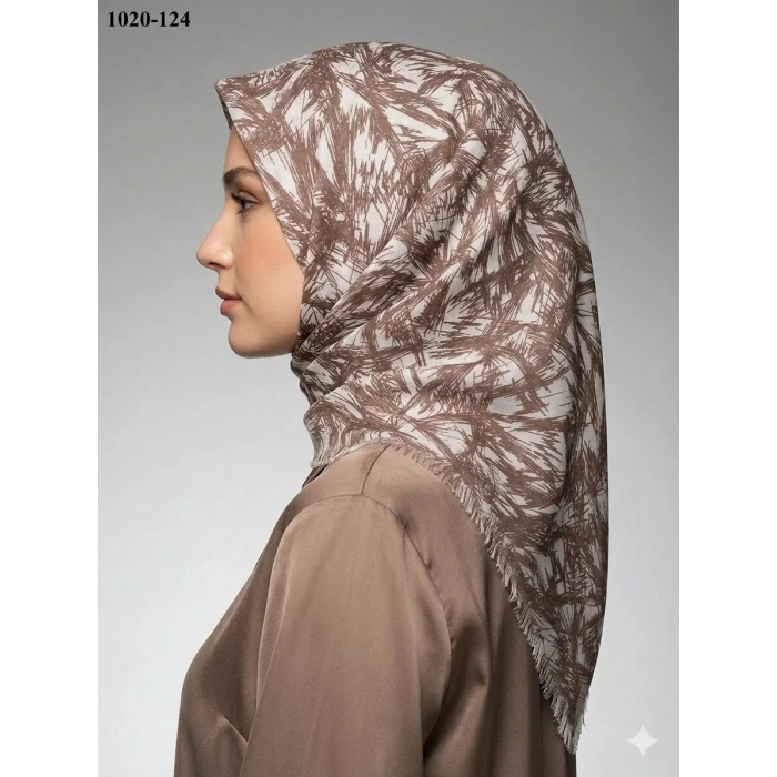 Dolce Cool Desenli Dimi Pamuk Eşarp 1020-124