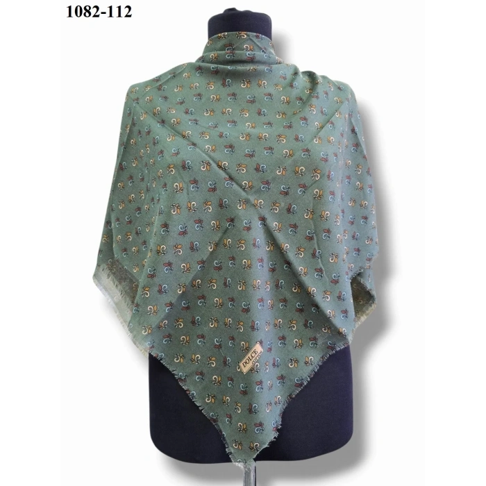 Dolce Cool Desenli Dimi Pamuk Eşarp 1082-112
