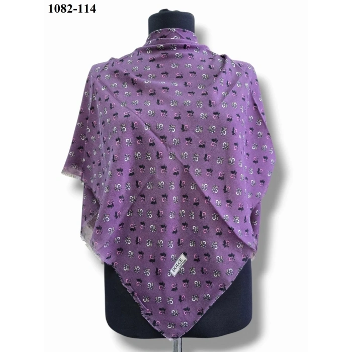 Dolce Cool Desenli Dimi Pamuk Eşarp 1082-114