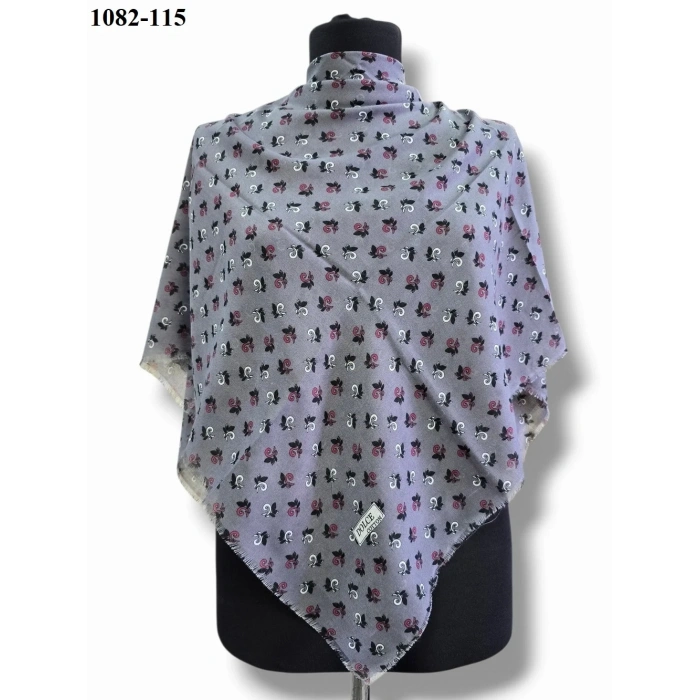 Dolce Cool Desenli Dimi Pamuk Eşarp 1082-115