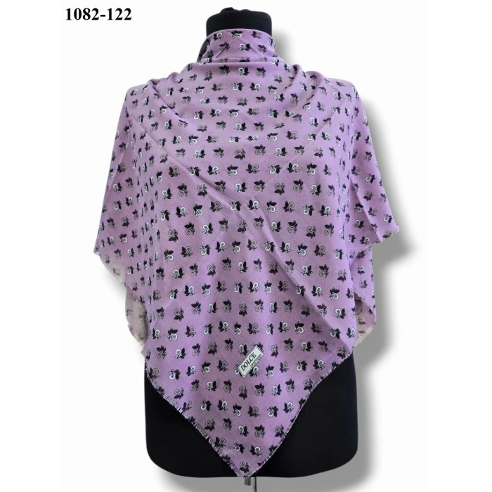 Dolce Cool Desenli Dimi Pamuk Eşarp 1082-122