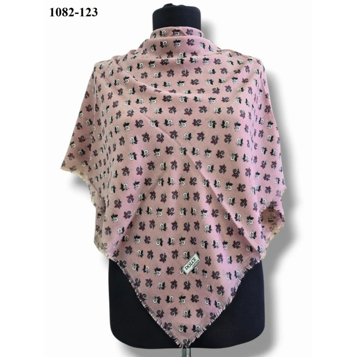 Dolce Cool Desenli Dimi Pamuk Eşarp 1082-123