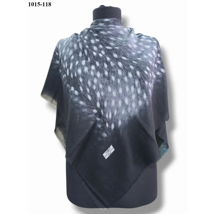 Dolce Cool Desenli Flamlı Pamuk Eşarp 1015-118