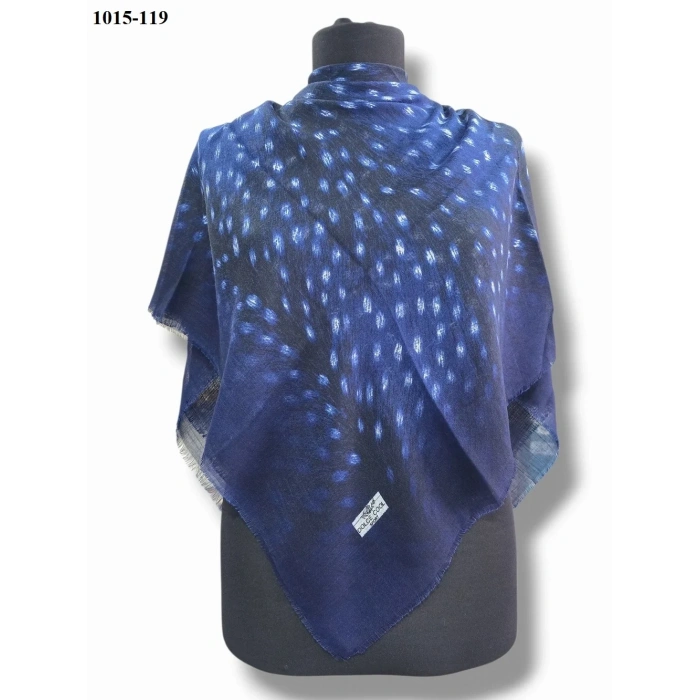 Dolce Cool Desenli Flamlı Pamuk Eşarp 1015-119