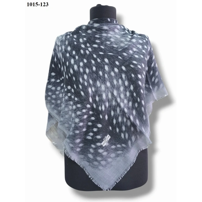 Dolce Cool Desenli Flamlı Pamuk Eşarp 1015-123