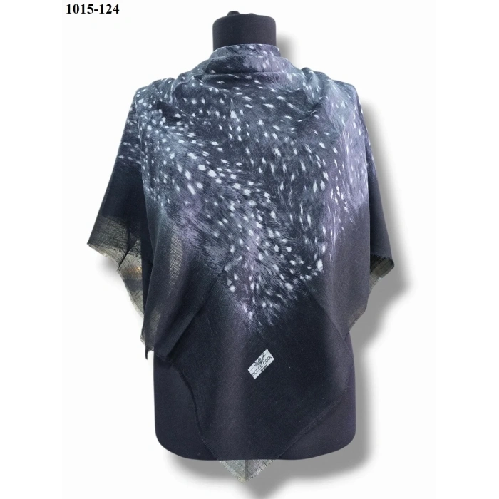 Dolce Cool Desenli Flamlı Pamuk Eşarp 1015-124