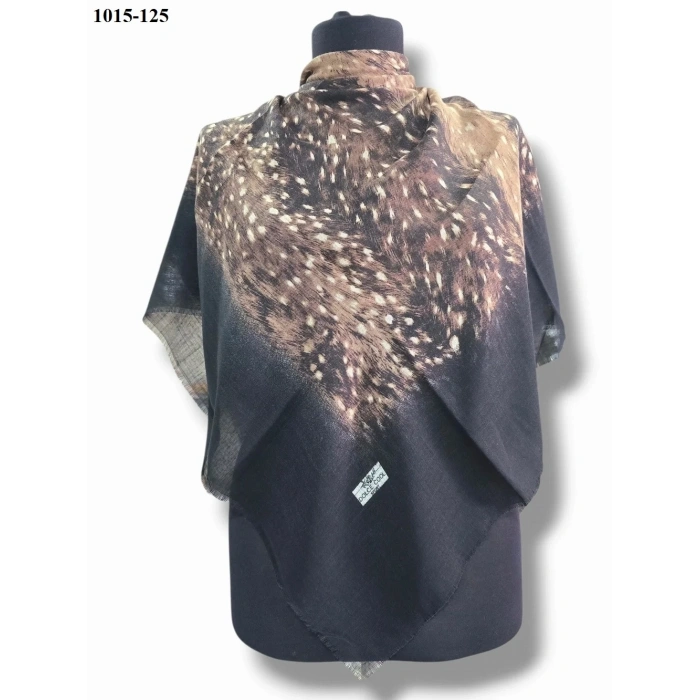 Dolce Cool Desenli Flamlı Pamuk Eşarp 1015-125