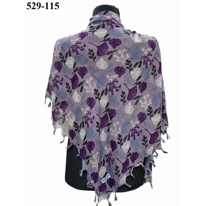 Dolce Life Desenli Sökme Boncuklu Eşarp 529-115
