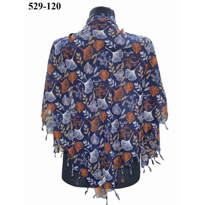 Dolce Life Desenli Sökme Boncuklu Eşarp 529-120