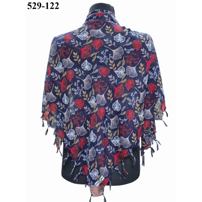 Dolce Life Desenli Sökme Boncuklu Eşarp 529-122