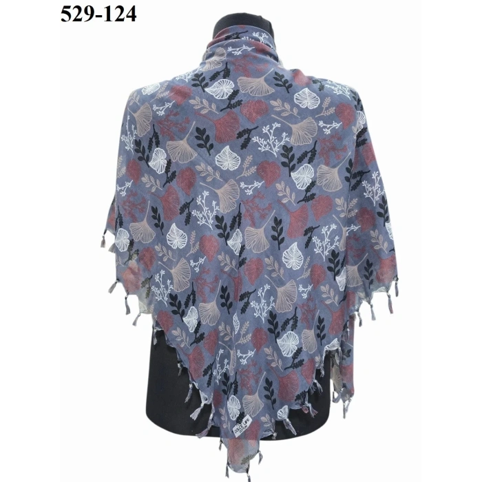 Dolce Life Desenli Sökme Boncuklu Eşarp 529-124