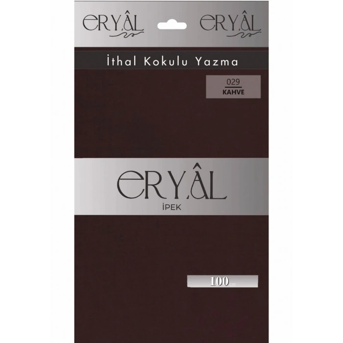 Eryal İpek Düz Renk Poşetli Oyalık Yazma 029 Kahve