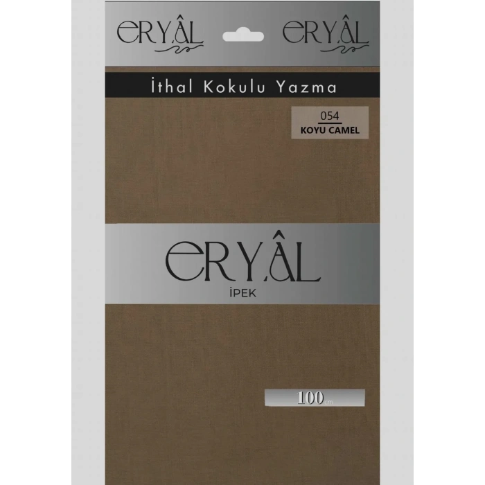 Eryal İpek Düz Renk Poşetli Oyalık Yazma 054 Camel