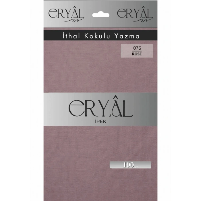 Eryal İpek Düz Renk Poşetli Oyalık Yazma 076 Rose