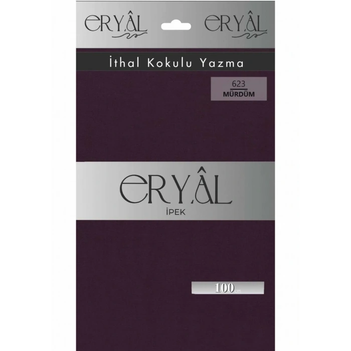 Eryal İpek Düz Renk Poşetli Oyalık Yazma 623 Mürdüm