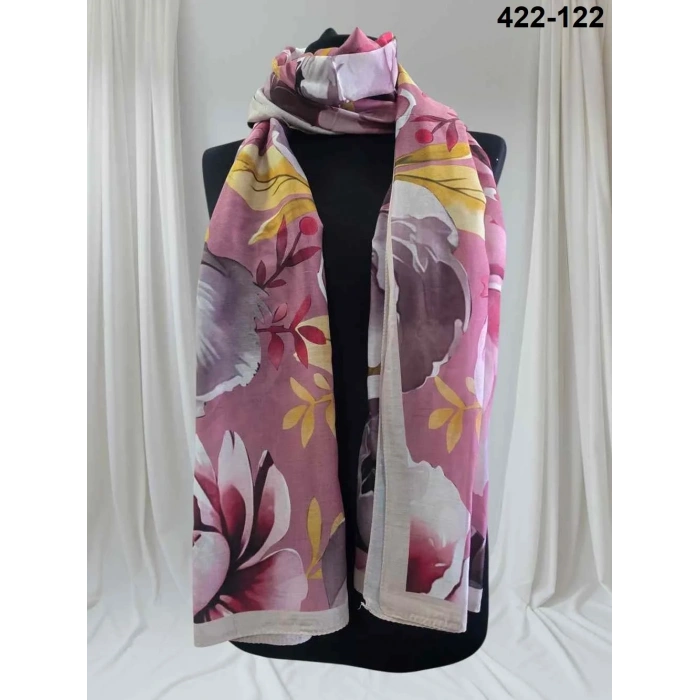 Eylül İpek Çiçek Desen Soft Şal 422-122