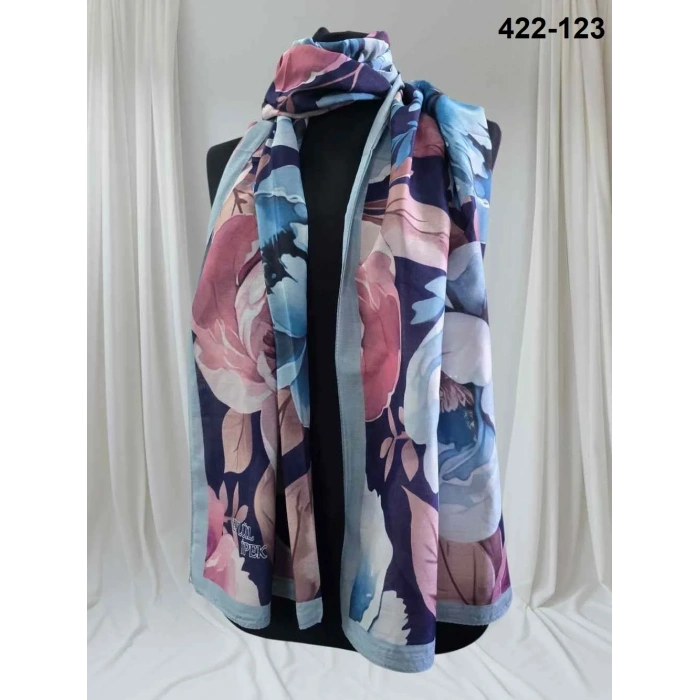 Eylül İpek Çiçek Desen Soft Şal 422-123