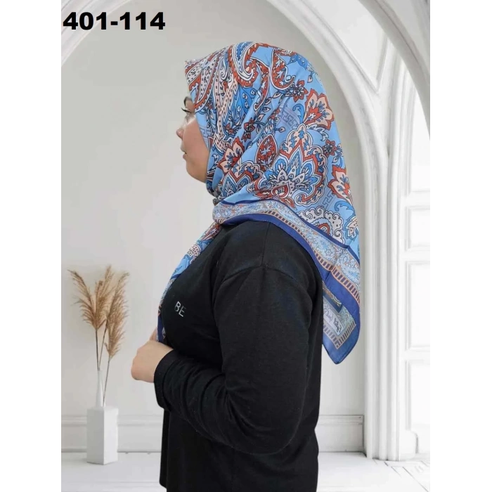 Eylül İpek Etnik Desen Soft Eşarp 401-114