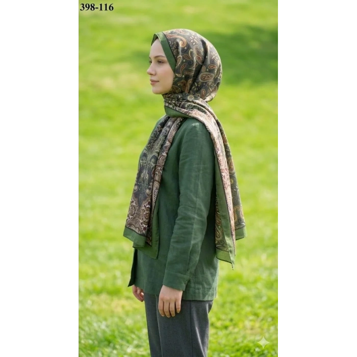 Eylül İpek Etnik Desen Soft Şal 398-116