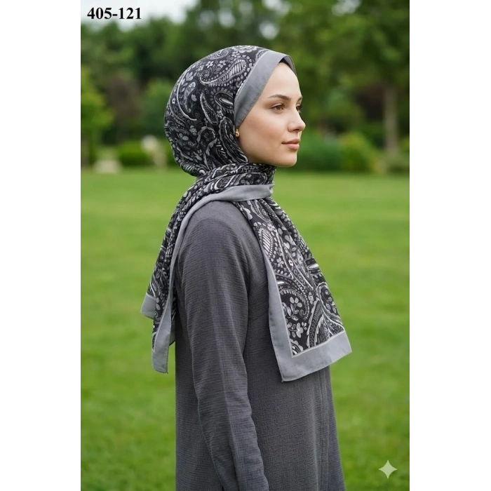 Eylül İpek Etnik Desen Soft Şal 405-121