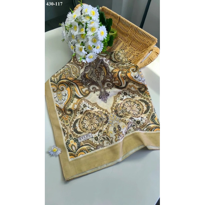 Eylül İpek Etnik Desen Soft Şal 430-117
