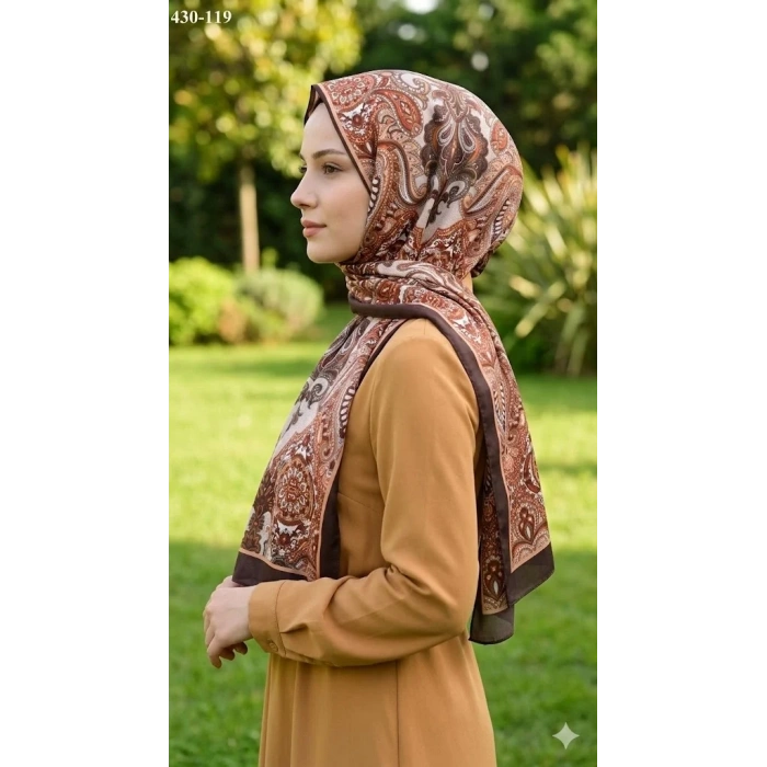 Eylül İpek Etnik Desen Soft Şal 430-119