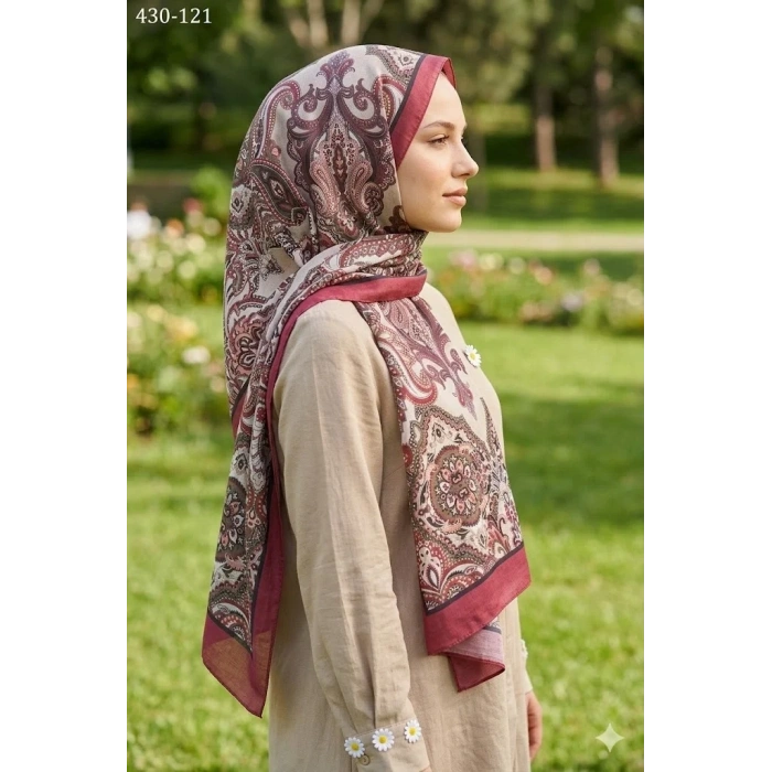 Eylül İpek Etnik Desen Soft Şal 430-121