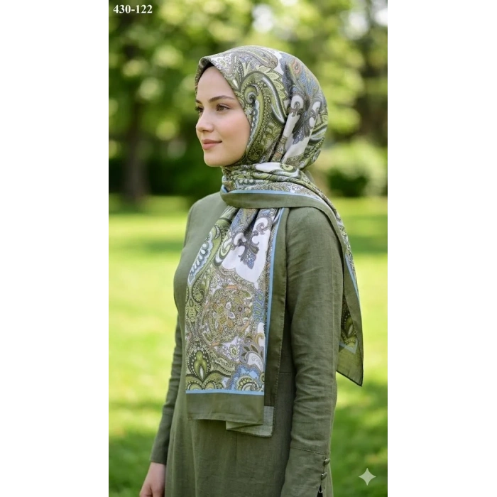 Eylül İpek Etnik Desen Soft Şal 430-122