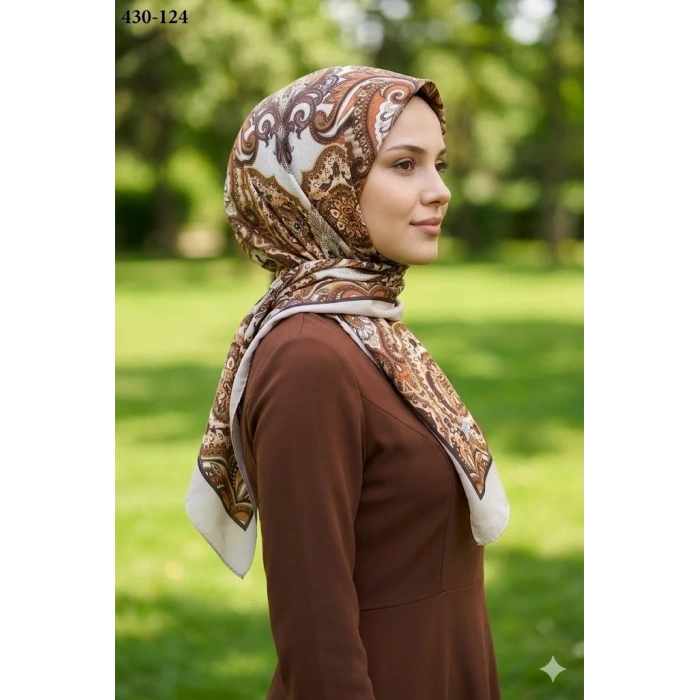 Eylül İpek Etnik Desen Soft Şal 430-124