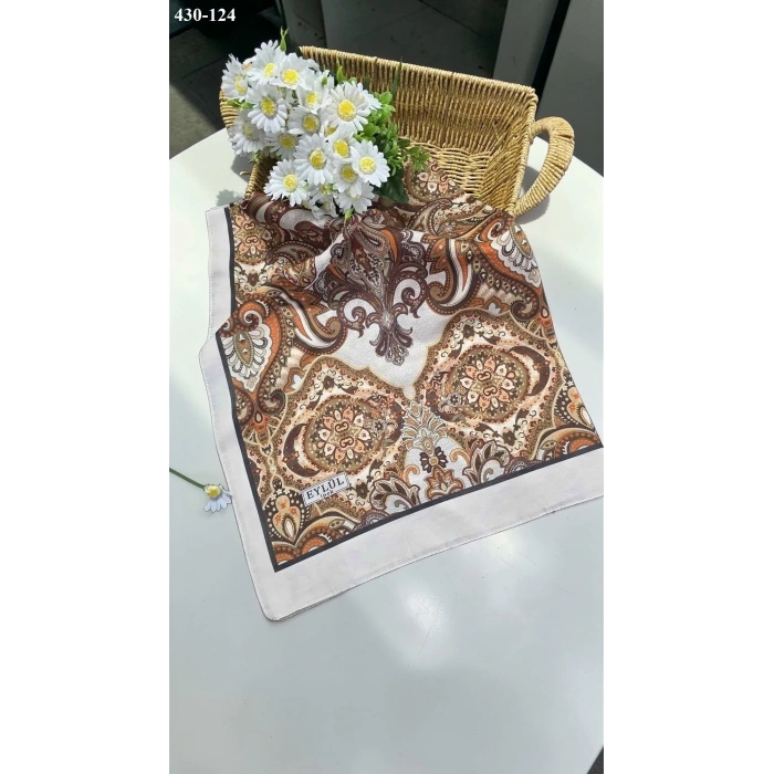 Eylül İpek Etnik Desen Soft Şal 430-124