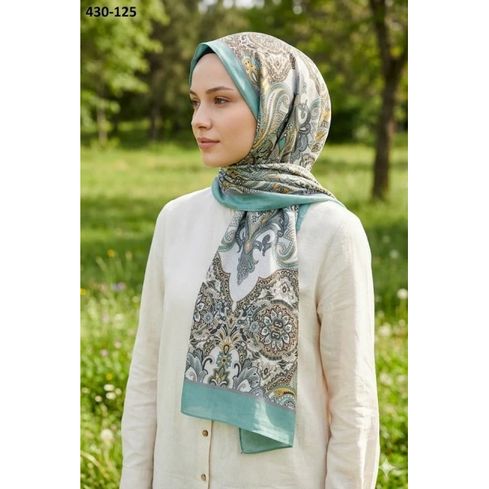 Eylül İpek Etnik Desen Soft Şal 430-125