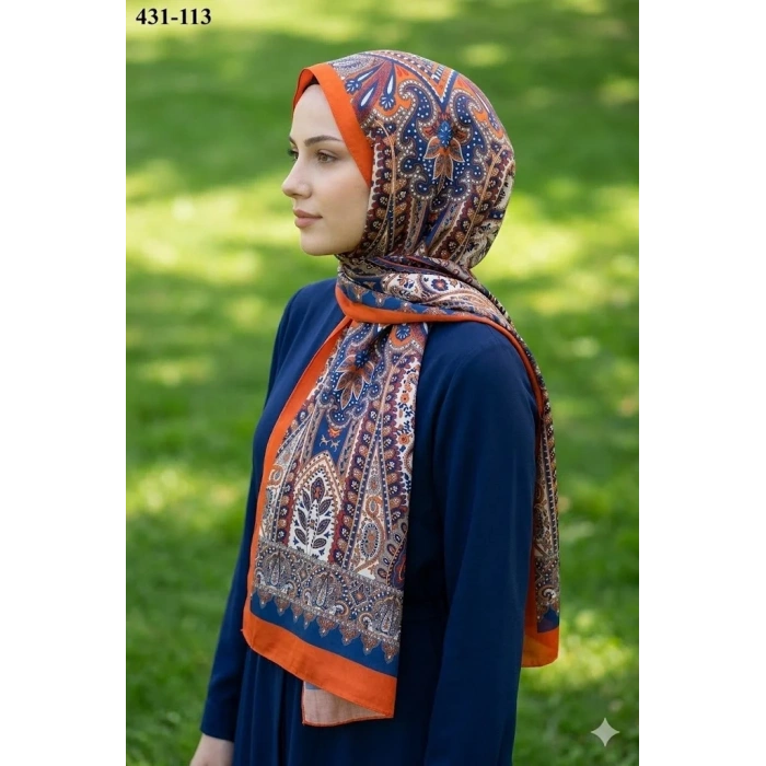 Eylül İpek Etnik Desen Soft Şal 431-113