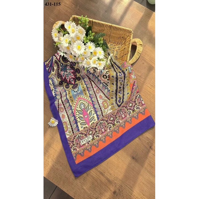 Eylül İpek Etnik Desen Soft Şal 431-115