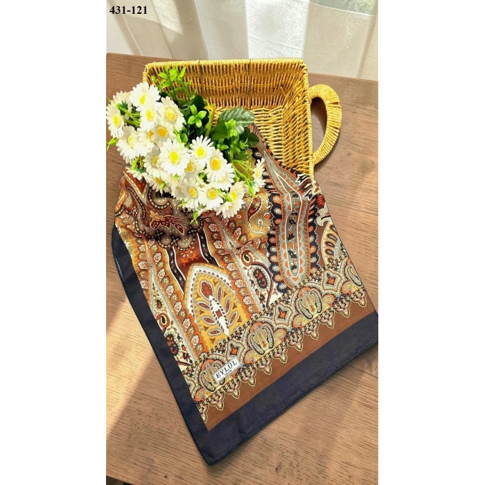 Eylül İpek Etnik Desen Soft Şal 431-121