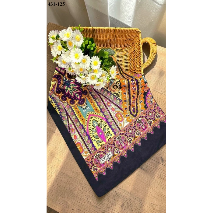 Eylül İpek Etnik Desen Soft Şal 431-125