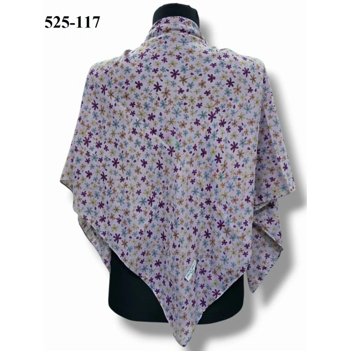 Huzurlu İpek Polyester Dikişli Yazma 525-117