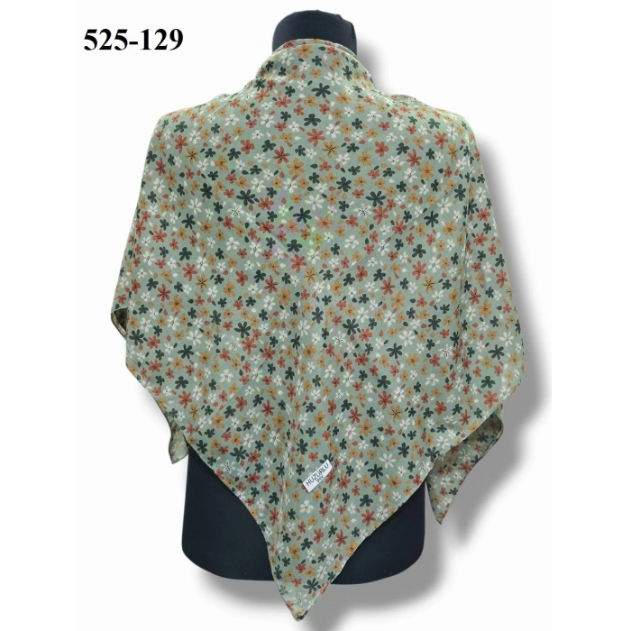Huzurlu İpek Polyester Dikişli Yazma 525-129