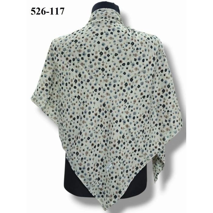 Huzurlu İpek Polyester Dikişli Yazma 526-117