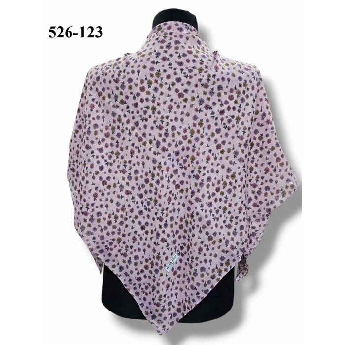 Huzurlu İpek Polyester Dikişli Yazma 526-123