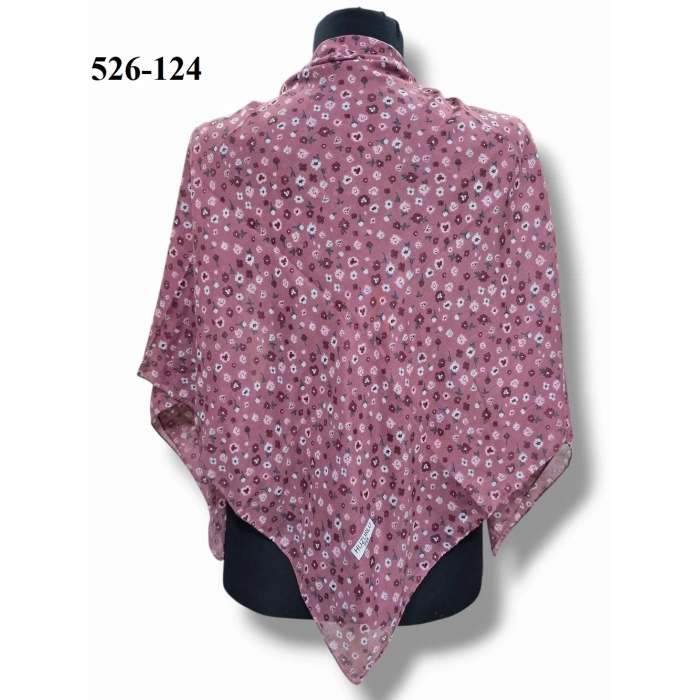 Huzurlu İpek Polyester Dikişli Yazma 526-124