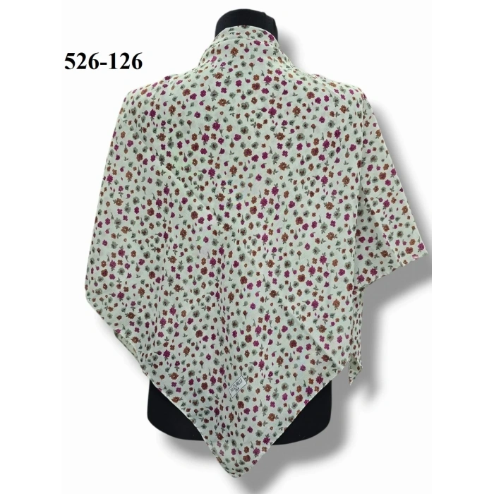 Huzurlu İpek Polyester Dikişli Yazma 526-126