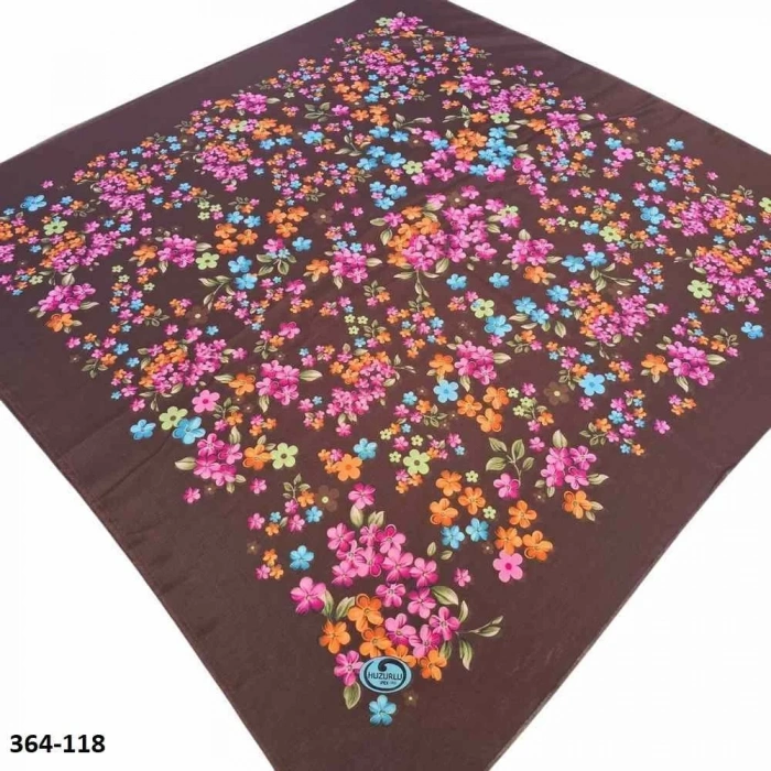 Huzurlu İpek Polyester Oyalık Yazma 364-118