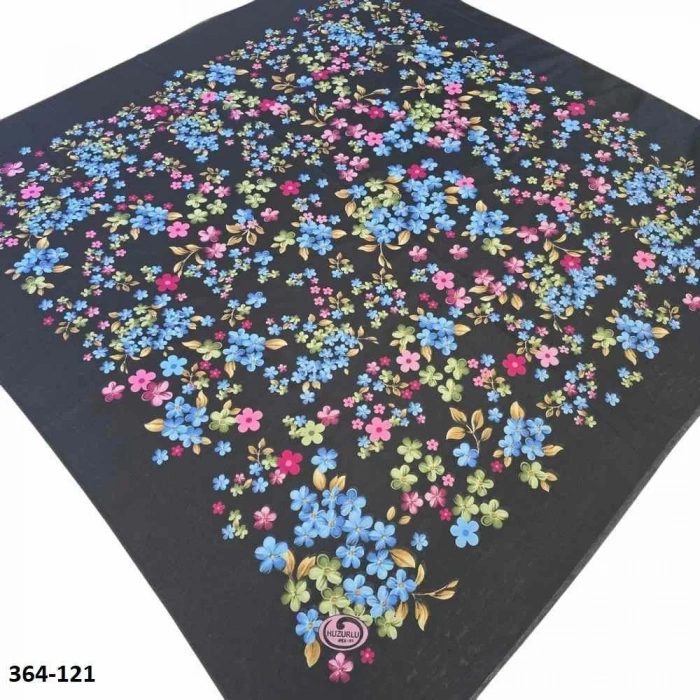 Huzurlu İpek Polyester Oyalık Yazma 364-121