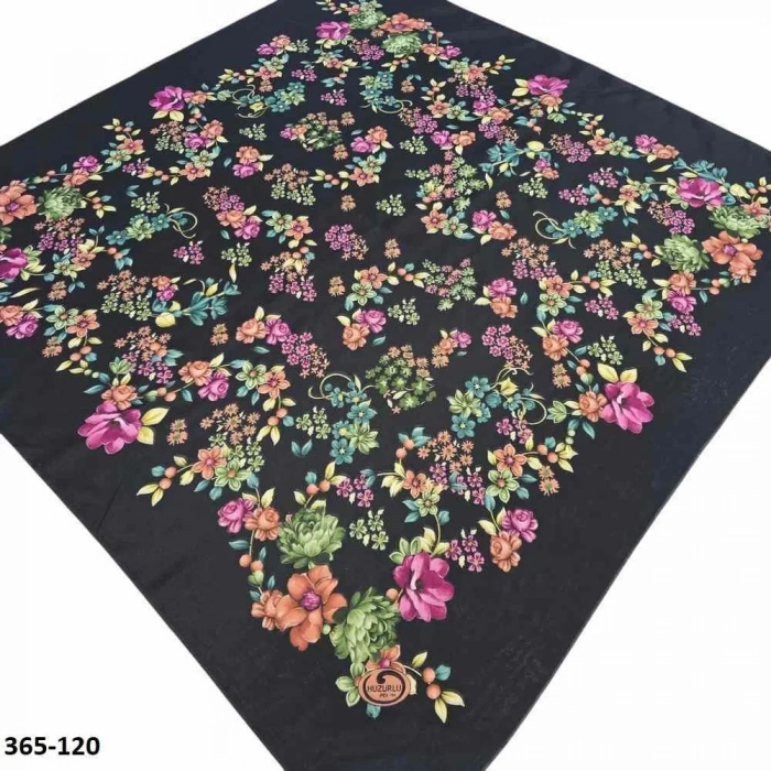 Huzurlu İpek Polyester Oyalık Yazma 365-120