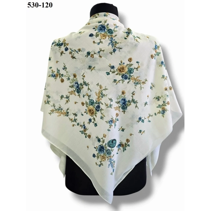 Huzurlu İpek Polyester Oyalık Yazma 530-120