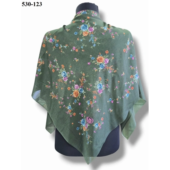 Huzurlu İpek Polyester Oyalık Yazma 530-123